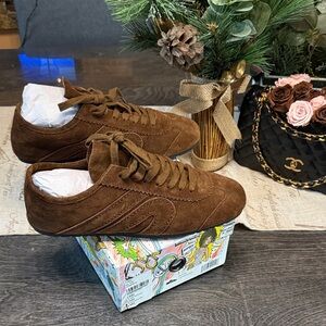 Jeffrey Campbell Brown Suede Sneakers